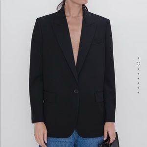 NWOT Zara Buttoned Oversized Blazer
